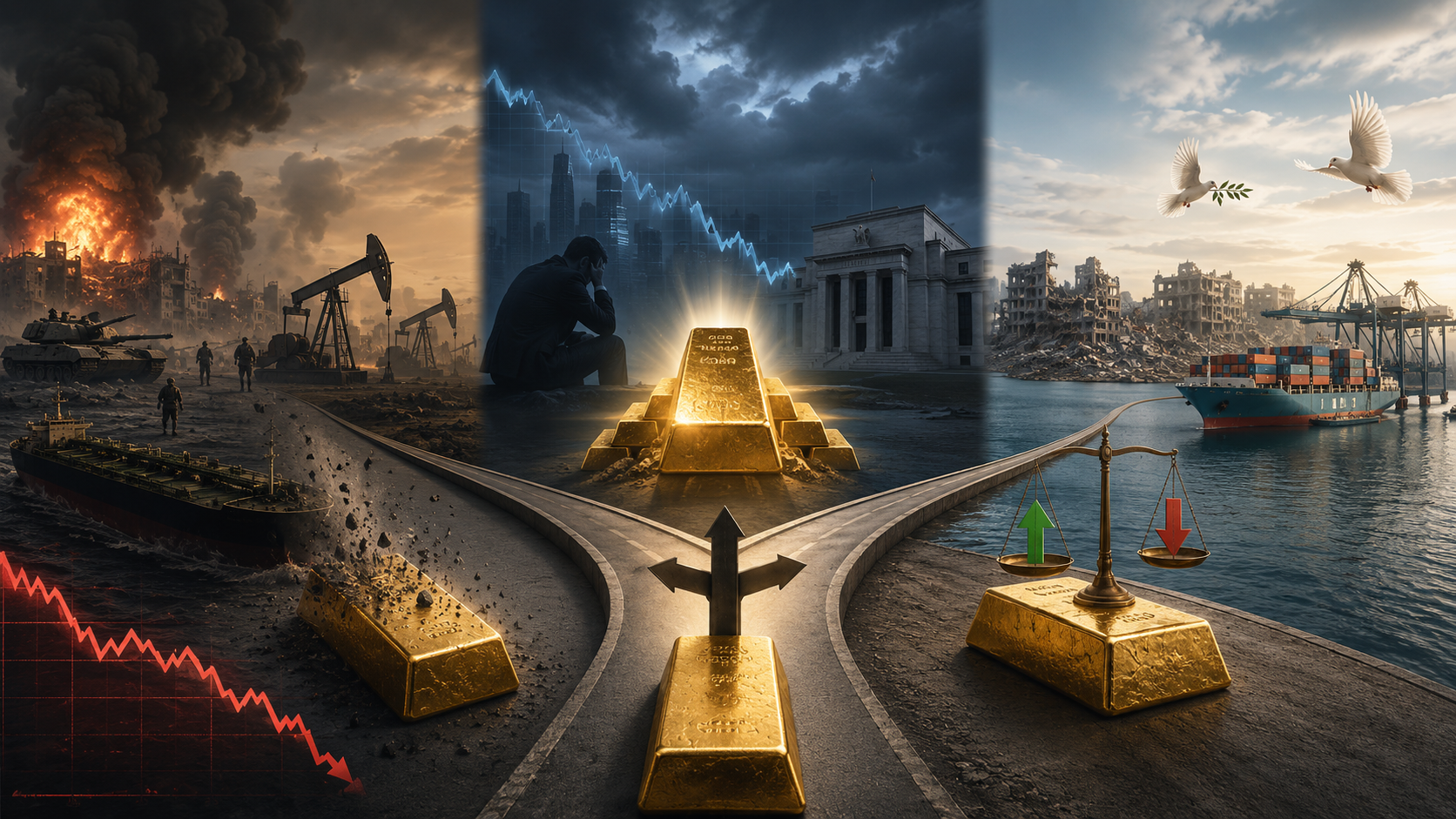 When War Sends Gold Lower: Why Inflation Can Overpower the Safe-Haven Trade