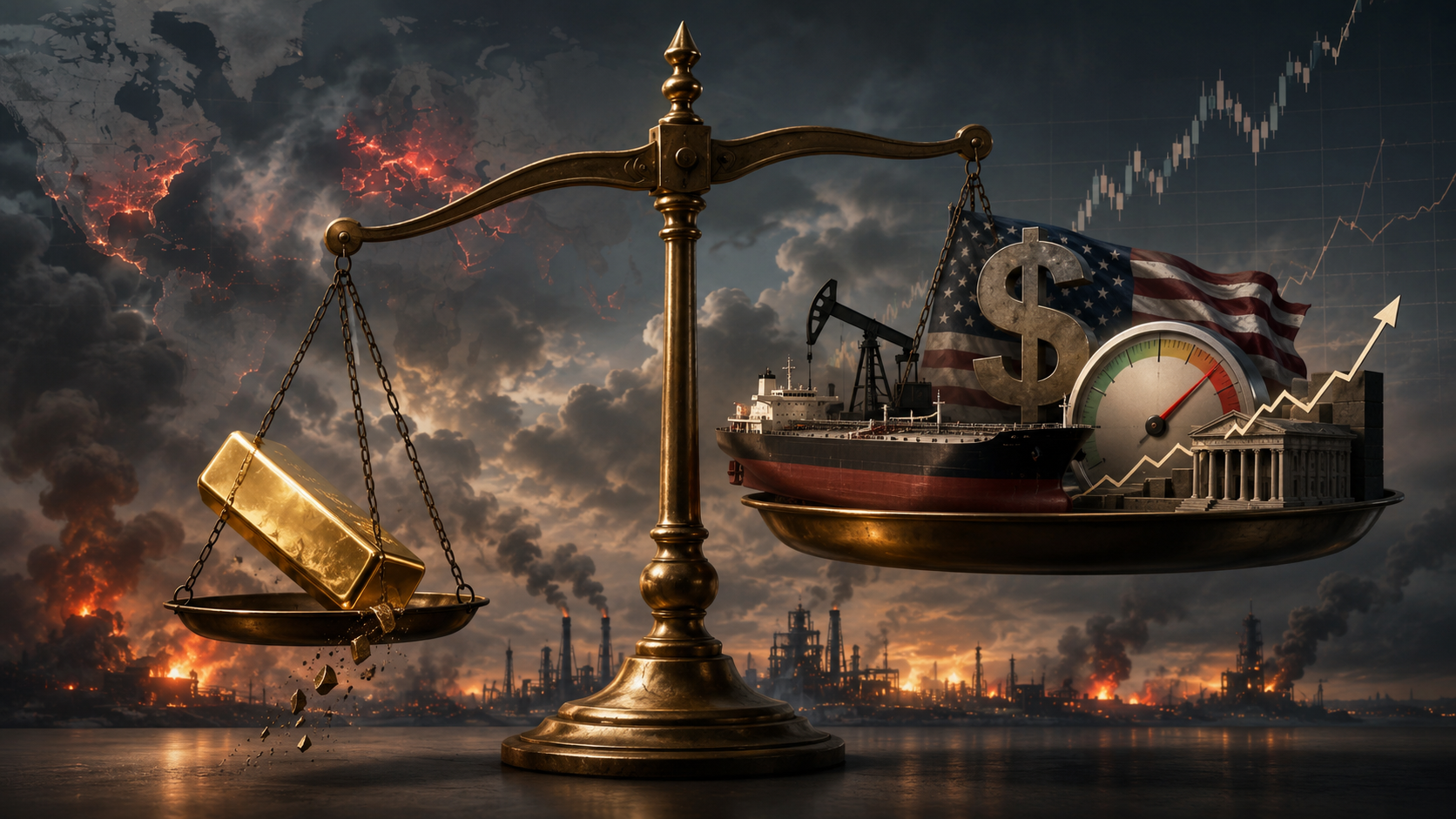 When War Sends Gold Lower: Why Inflation Can Overpower the Safe-Haven Trade