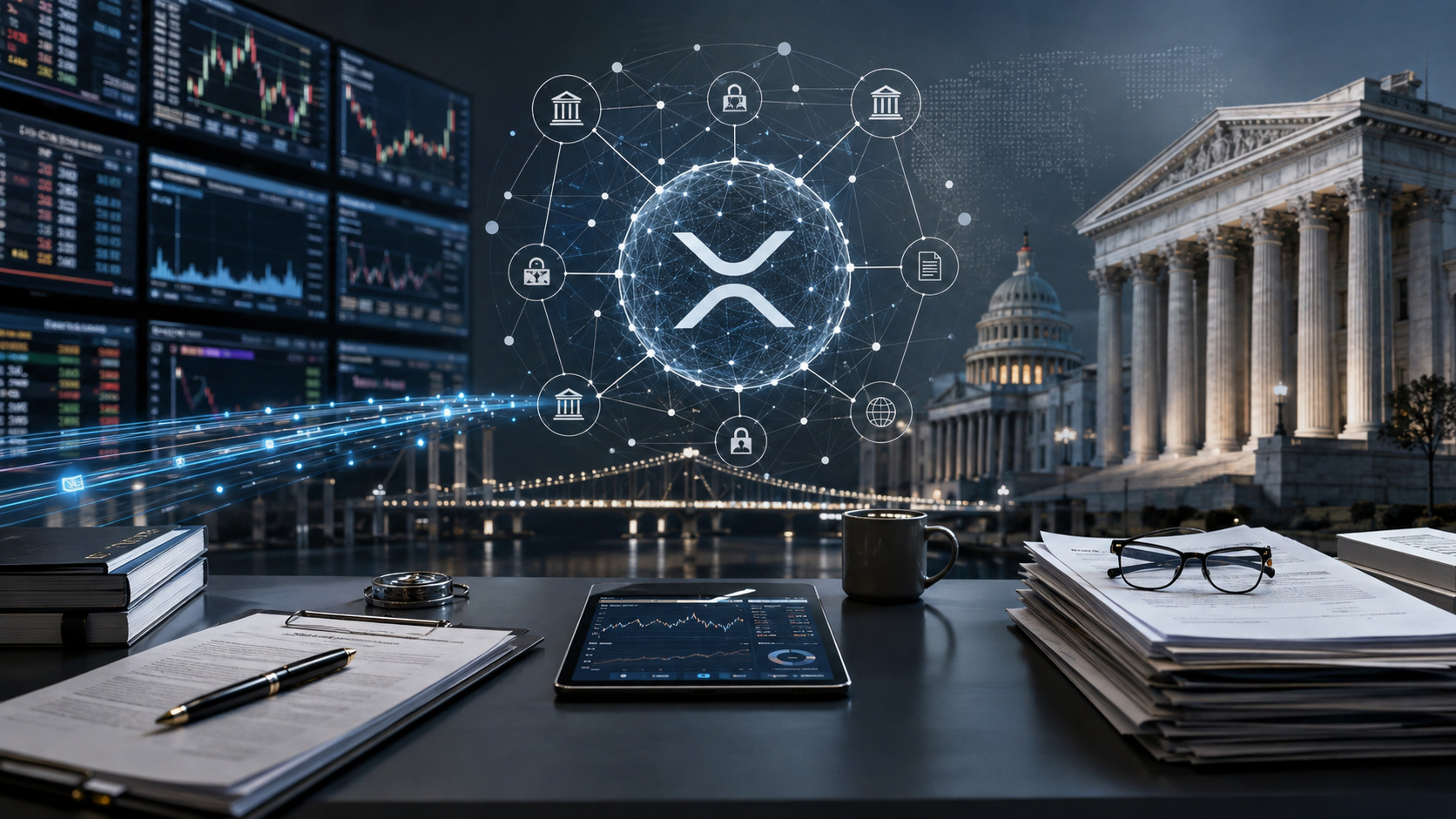 XRPUSD Analysis: Price Holds Near $1 as Macro and Institutional Signals Diverge